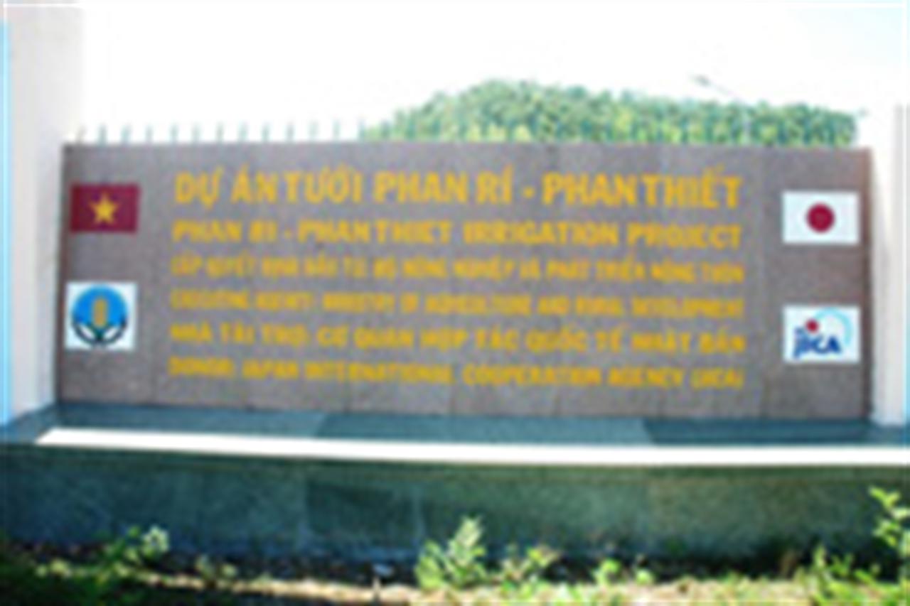 Hình ảnh các công trình đã hoàn thành Dự án Tưới Phan Rí- Phan Thiết JICA1.
