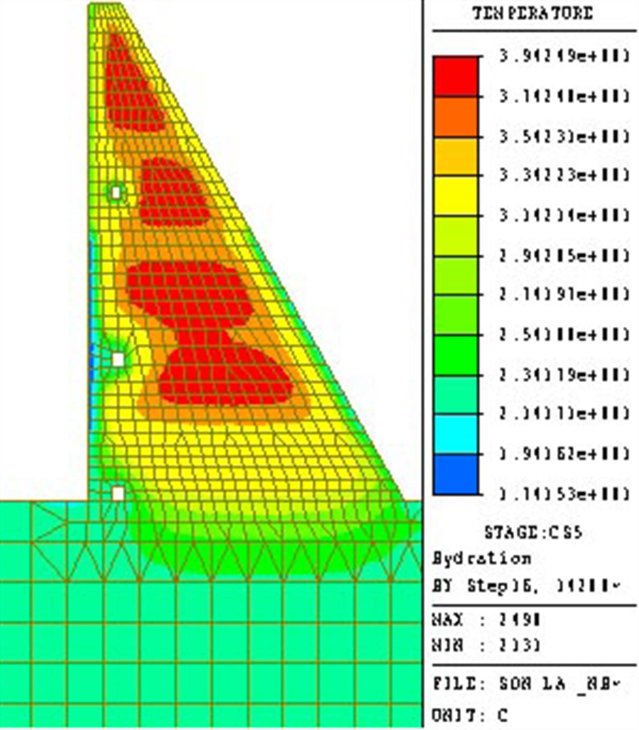 Phân tích ứng suất đập bê tông đầm lăn trong quá trình thi công