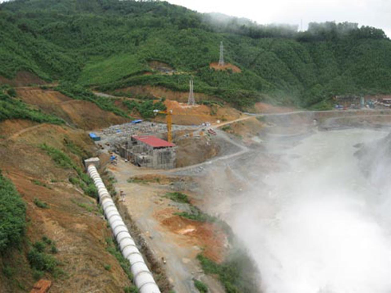 Một số hình ảnh công trình Thủy điện Bình Điền