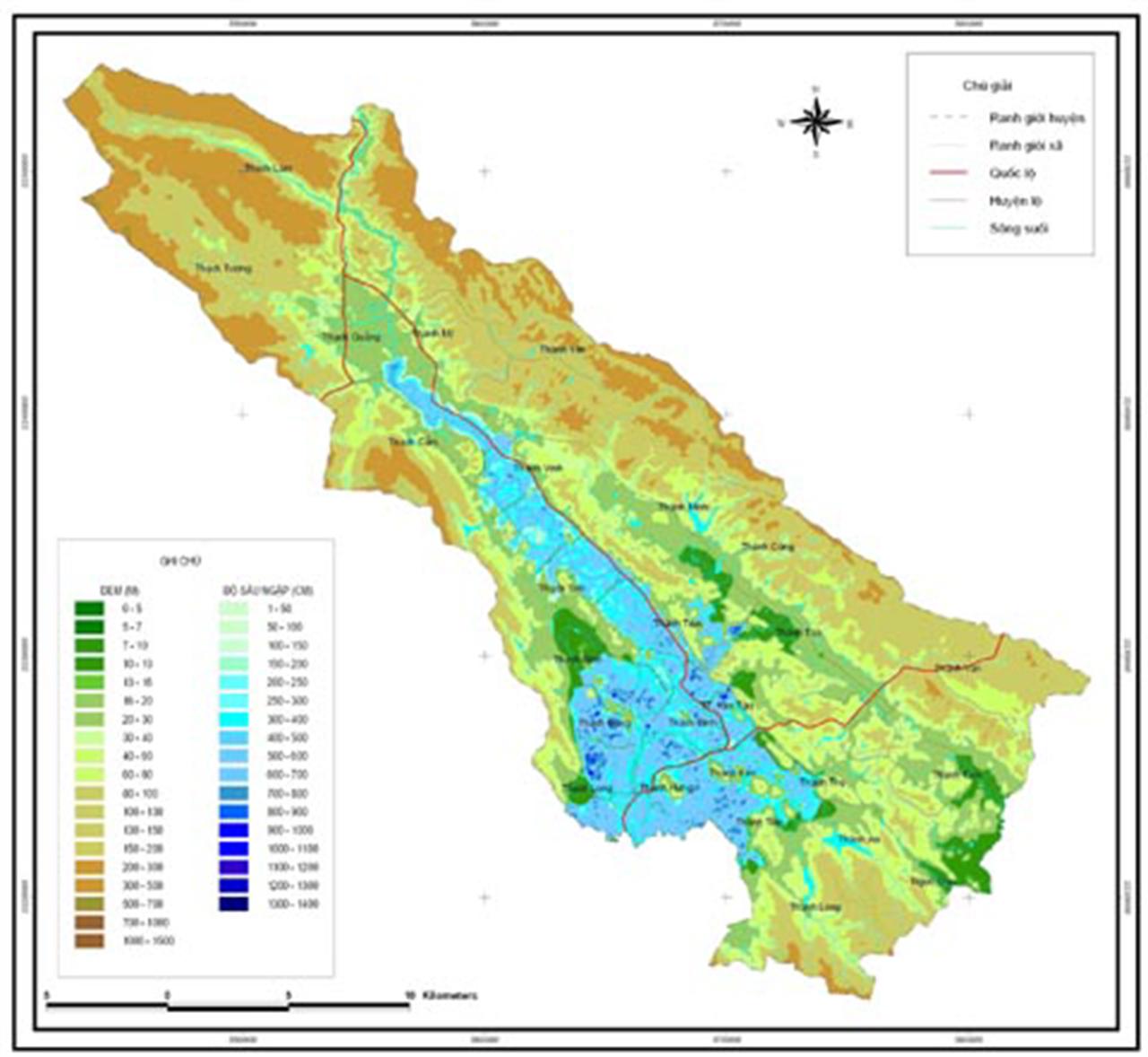 Ứng dụng mô hình MIKE 11 & MIKE 11 GIS thành lập bản đồ ngập lụt hạ du sông Bưởi