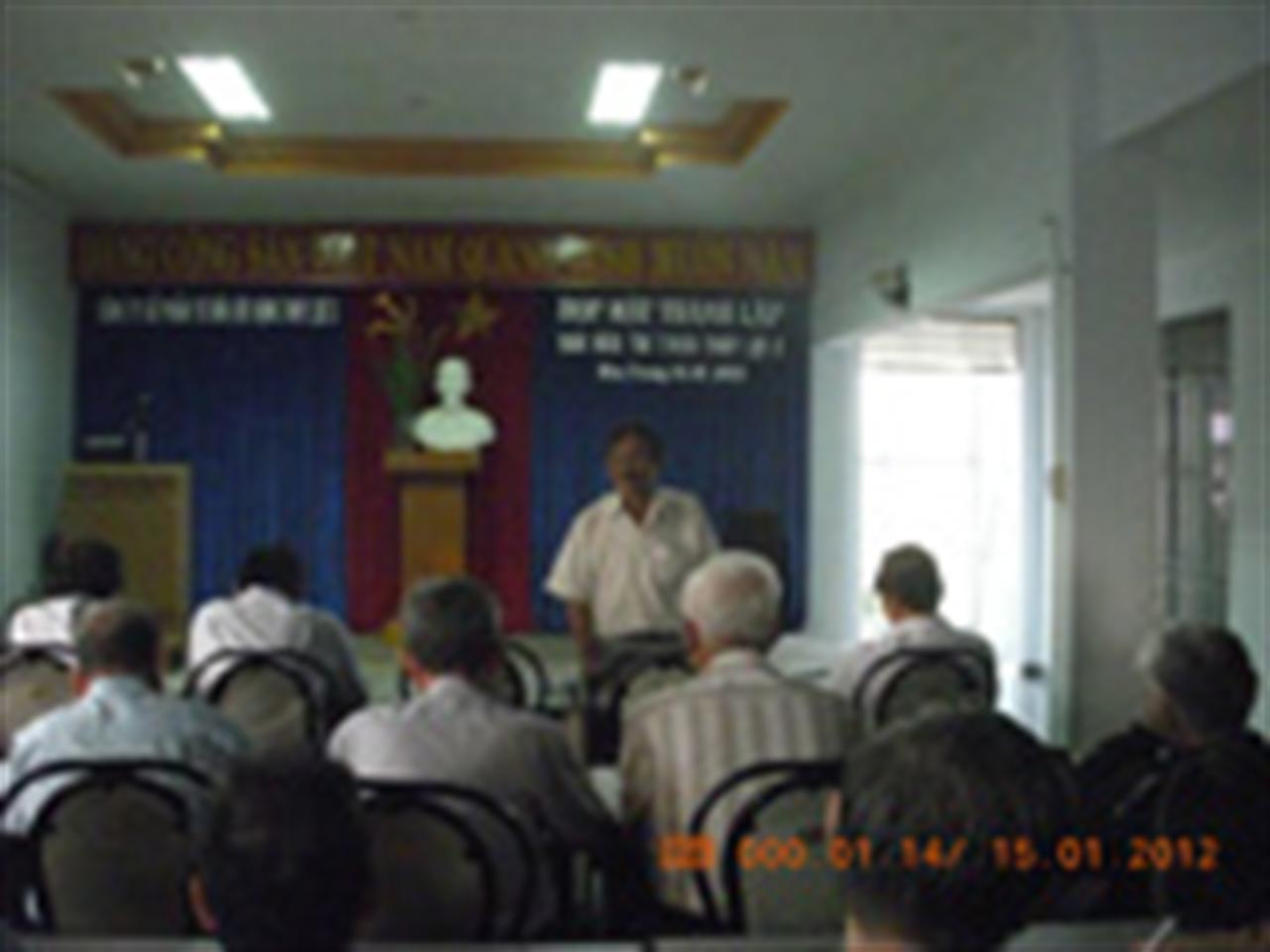 Công ty Cổ phần Tư vấn Xây dựng Thủy lợi 3 (HEC3) tổ chức gặp mặt cán bộ hưu trí nhân dịp kỷ niệm 39 năm ngày thành lập (25/10/1975-25/10/2014)