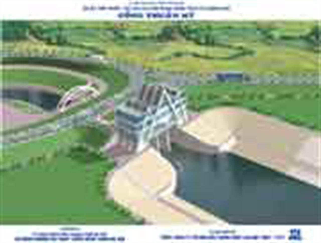 Phó Thủ tướng Hoàng Trung Hải thăm và kiểm tra Dự án tiếp nước, cải tạo khôi phục sông Tích từ Lương Phú, xã Thuận Mỹ, huyện Ba Vì, thành phố Hà Nội