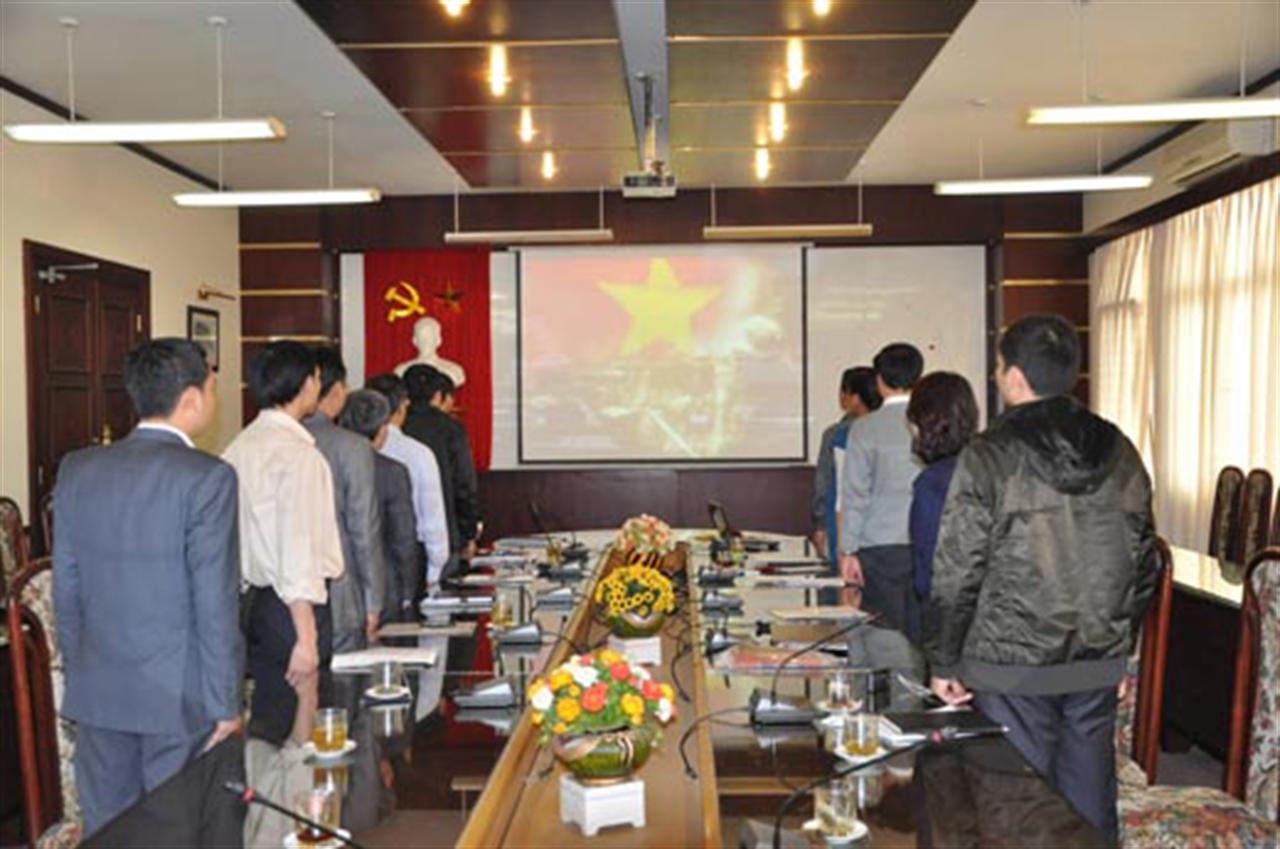 Lễ kết nạp Đảng viên mới tại Chi bộ TTTV&GS