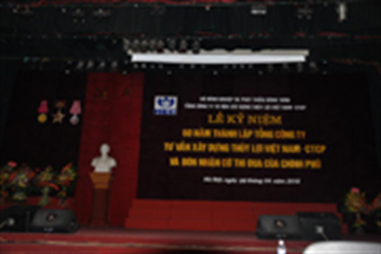 Thư cảm ơn nhân dịp Lễ kỷ niệm 60 năm thành lập Tổng Công ty Tư vấn Xây dựng Thủy lợi Việt Nam-CTCP (1955-2015) và đón nhận Cờ thi đua của Chính phú.