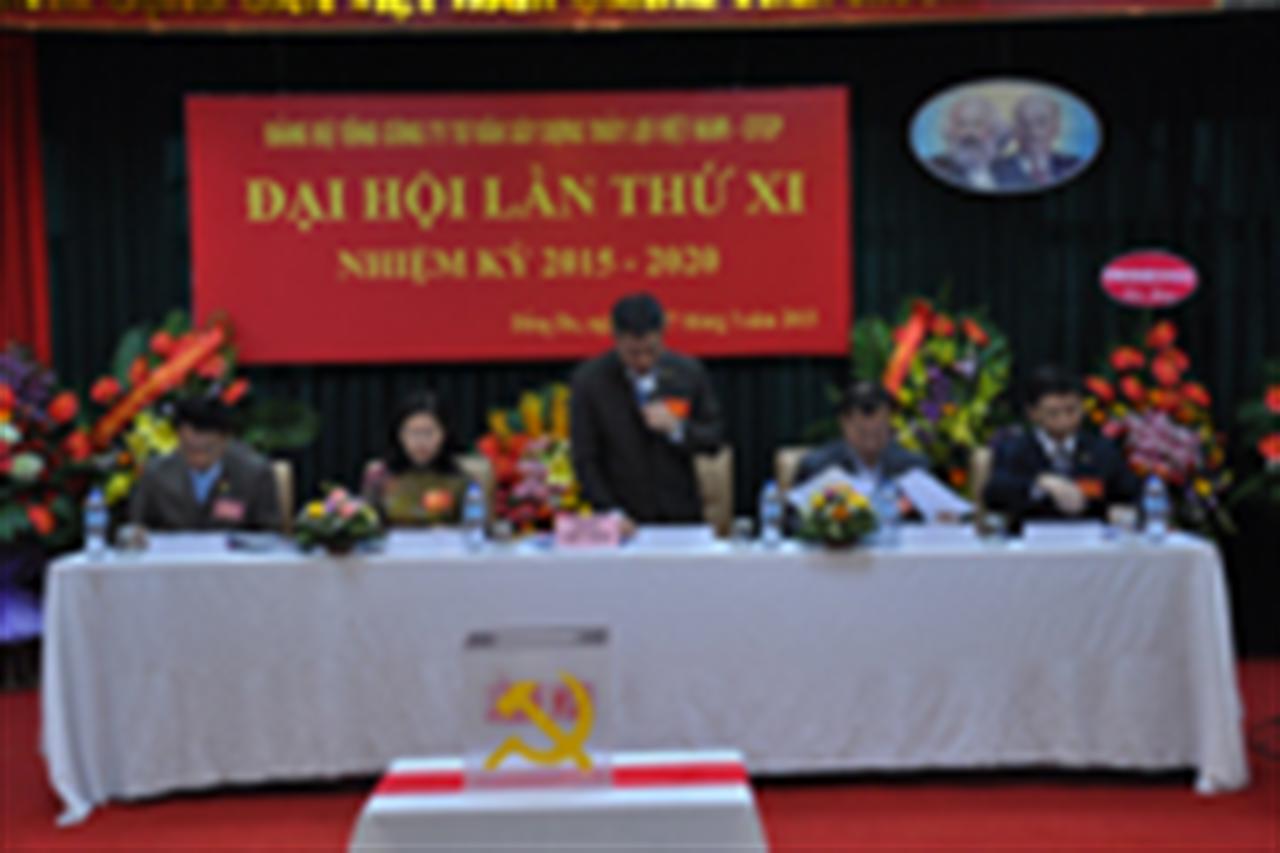 Đại hội Đảng bộ Tổng công ty Tư vấn Xây dựng Thủy lợi Việt Nam-CTCP - Nhiệm kỳ 2015-2020.